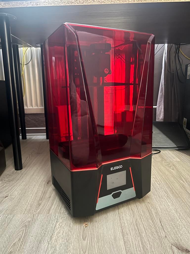 Elegoo Saturn 2 8k Resin 3d Printer + 3kg ABS Like Resin, Computers en Software, 3D Printers, Zo goed als nieuw, Ophalen