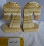 BOEKSTEUNEN MARMER * PAARDEN HOOFDEN * Stel *, Antiek en Kunst, Verzenden