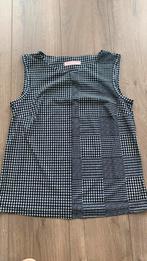 Zwart/wit travelstof top, Studio Anneloes, maat M, Zwart, Zo goed als nieuw, Zonder mouw, Ophalen