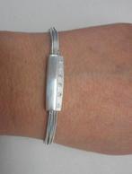 Zilveren klemarmband van Fossil nr.1622