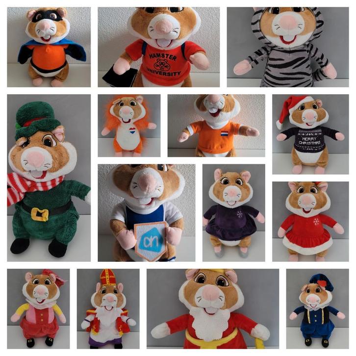 Diverse AH hamsters Efteling, voetbal, superheld, onesie etc, Diversen, Sinterklaas, Ophalen of Verzenden