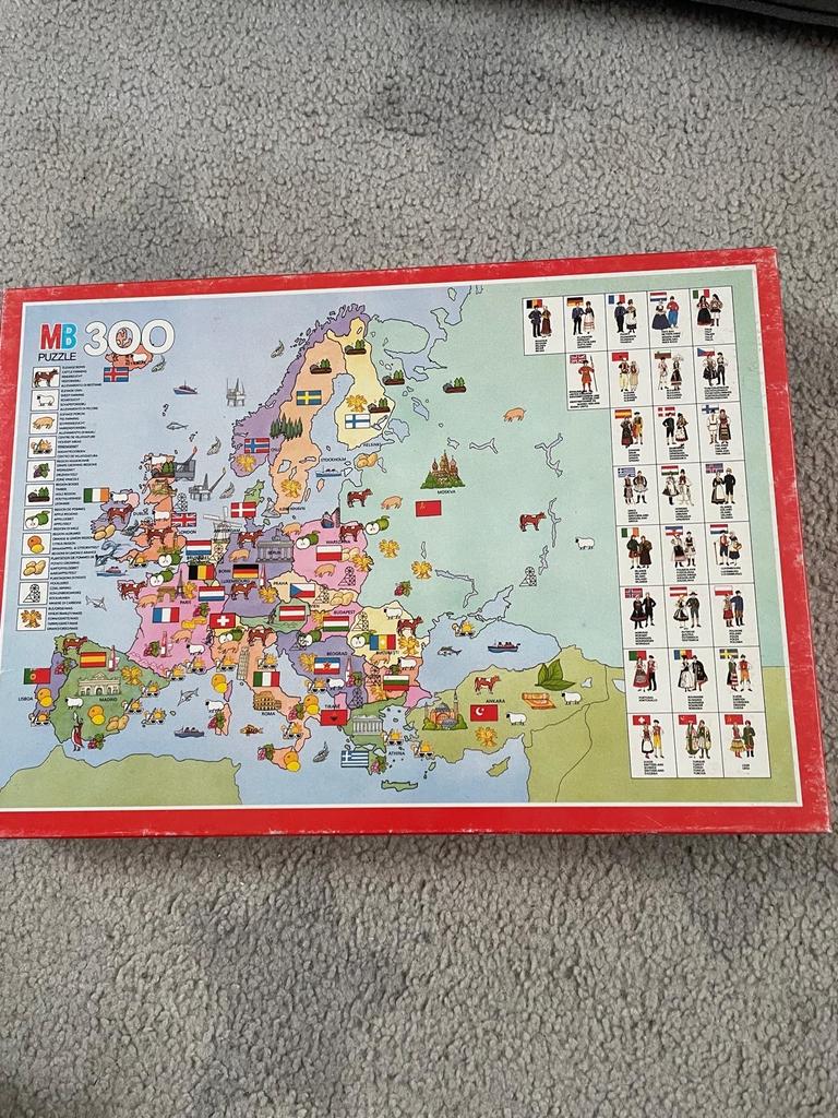 Europa Puzzel - MB 300, Ophalen, Minder dan 500 stukjes, Gebruikt, Legpuzzel