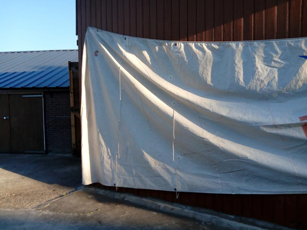 Grootzeil en fok voor Efsix, Gebruikt, Ophalen of Verzenden, 3 tot 6 meter, Minder dan 15 m²