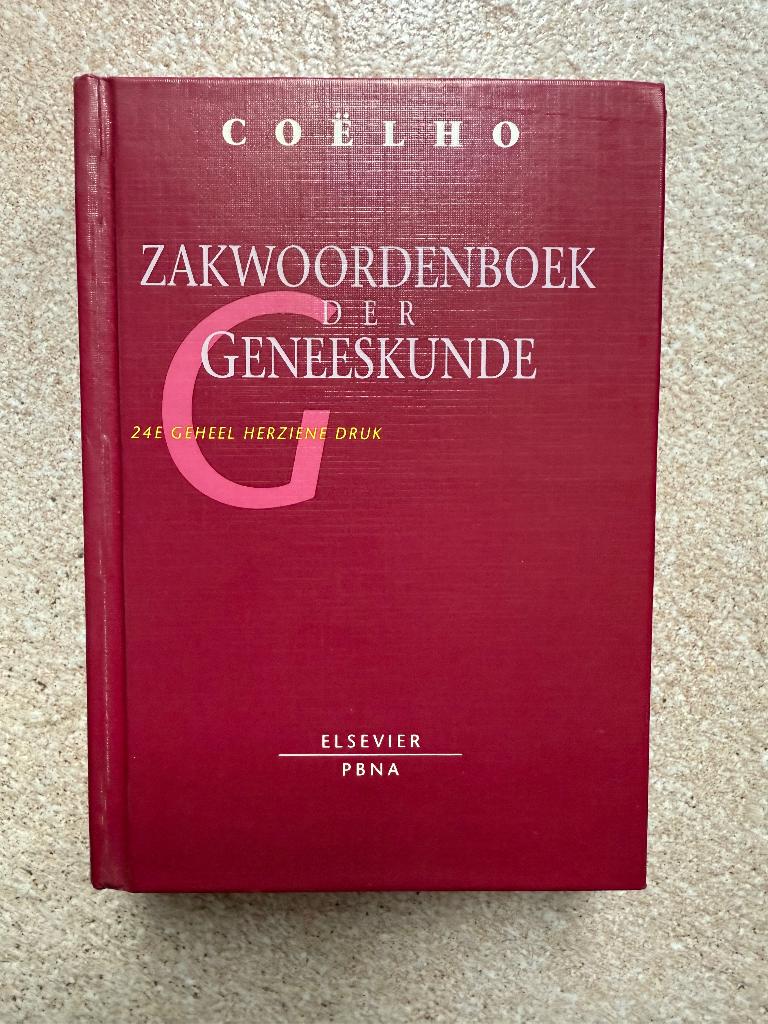 Coelho - Zakwoordenboek der Geneeskunde, in prima staat., Boeken, Studieboeken en Cursussen, Ophalen of Verzenden, Alpha, Zo goed als nieuw