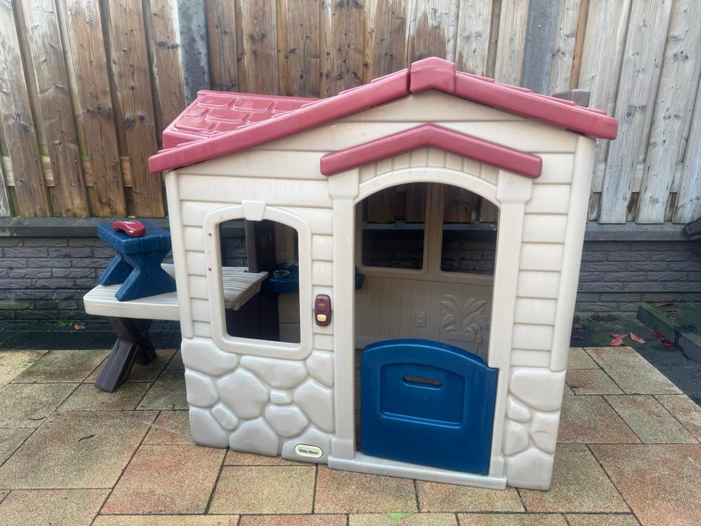 Little Tikes Speelhuisje met picknicktafel, Ophalen, Gebruikt, Kunststof