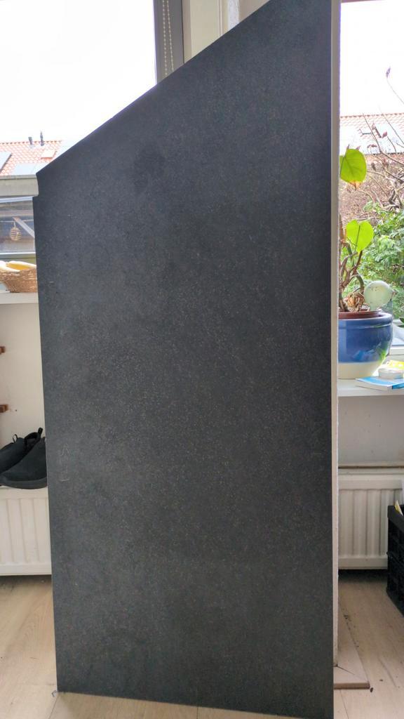 Aanrechtblad / plank Ikea donkergrijs, Doe-het-zelf en Verbouw, Hout en Planken, Nieuw, Plank, Overige houtsoorten, Minder dan 200 cm