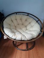 Papasan rotan stoel met kussen (nieuw), Ophalen, Nieuw, Stof, 75 tot 100 cm
