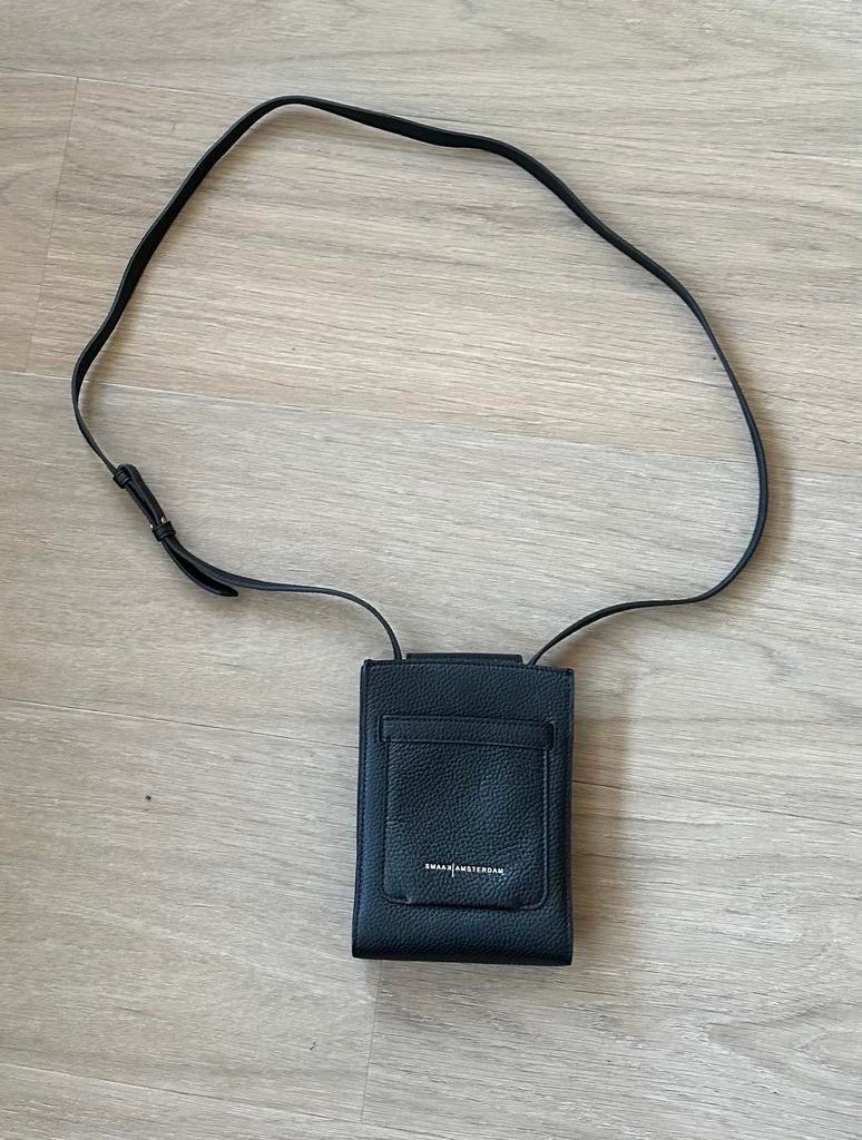 Zwart tasje - Smaak Amsterdam, Sieraden, Tassen en Uiterlijk, Tassen | Schoudertassen, Nieuw, Overige merken, Zwart, Leer, Ophalen of Verzenden