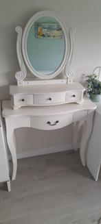 Witte meiden kaptafel., Ophalen, Minder dan 50 cm, 100 tot 150 cm, Zo goed als nieuw