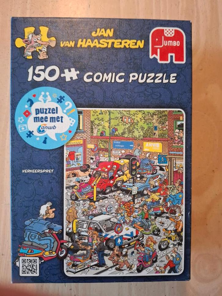 Jan van Haasteren - Verkeerspret (150 stukjes) (ANWB puzzel), Hobby en Vrije tijd, Denksport en Puzzels, Zo goed als nieuw, Minder dan 500 stukjes