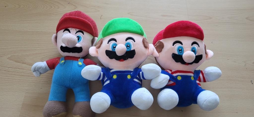 Drie Mario en Luigi knuffels, Ophalen of Verzenden, Overige typen