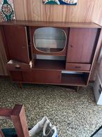 Vintage Dressoir / Kast met Vitrine - Jaren '60, Antiek en Kunst, Antiek | Meubels | Kasten, Ophalen