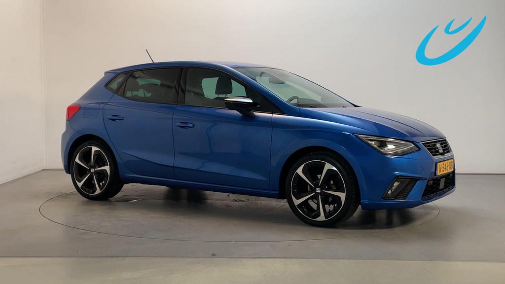 Seat Ibiza 1.0 EcoTSI FR Climate Control Parkeersensoren App, Stof, Met garantie (alle), Blauw, Ibiza