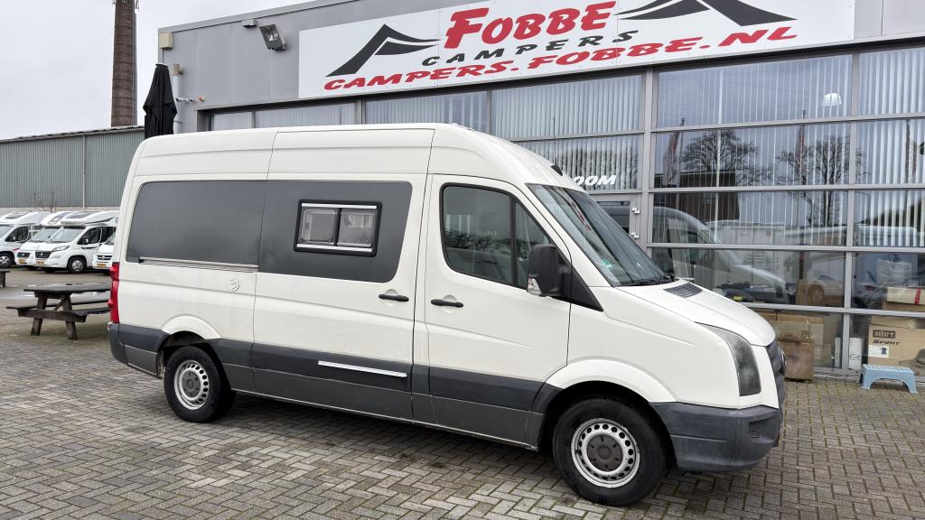 Leuke zelfbouw Volkswagen Crafter T35 2.5TDI Uit 2011|Euro-5, Caravans en Kamperen, Campers, Buscamper of Camperbus, Tot en met 2