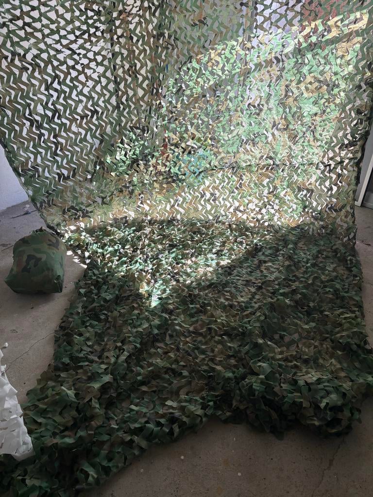 2 Schaduw net camouflage - Ideaal voor tuin of evenementen, Ophalen of Verzenden, Zo goed als nieuw