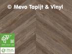 Coupon Novilon Bella,met hongaarse punt lengte 1.65x4 mtr, Bruin, MeVo tapijt en vinyl, Nieuw, Ophalen of Verzenden