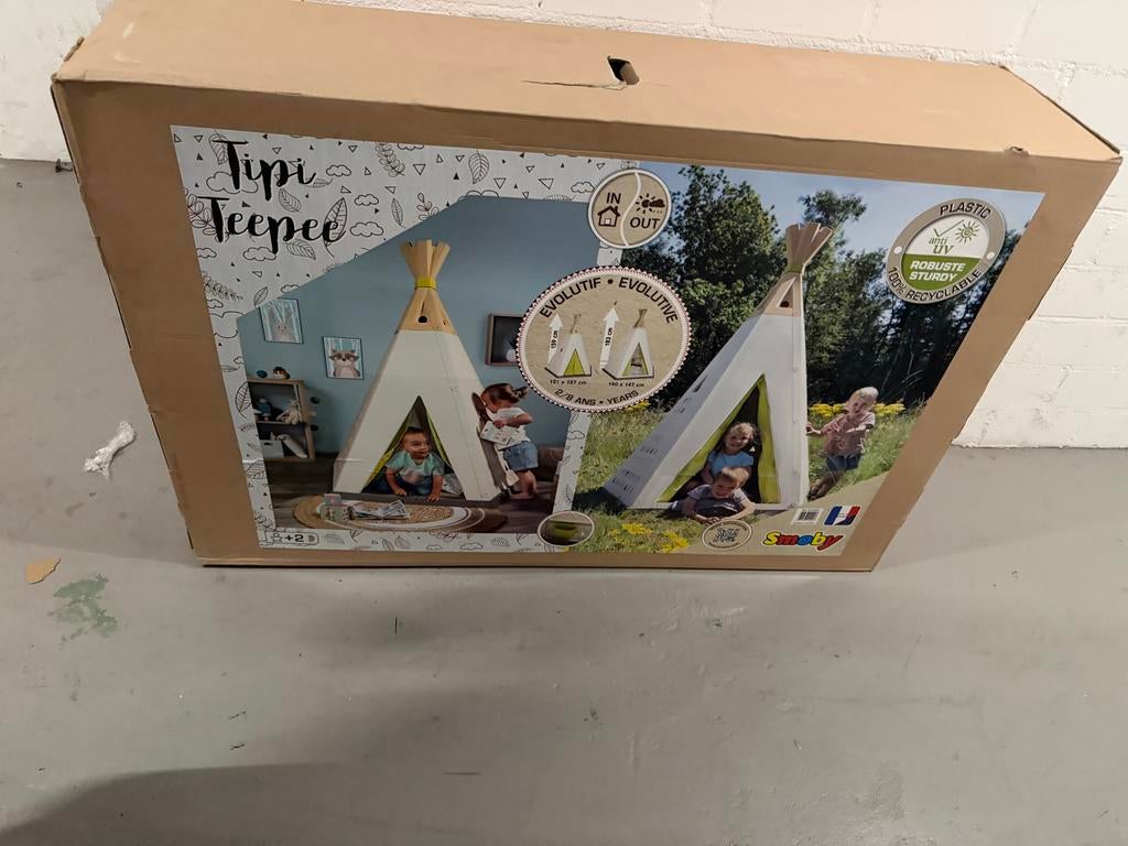 Smoby Tipi / Teepee speeltent - NIEUW in doos!, ., Smoby, Nieuw, Ophalen of Verzenden