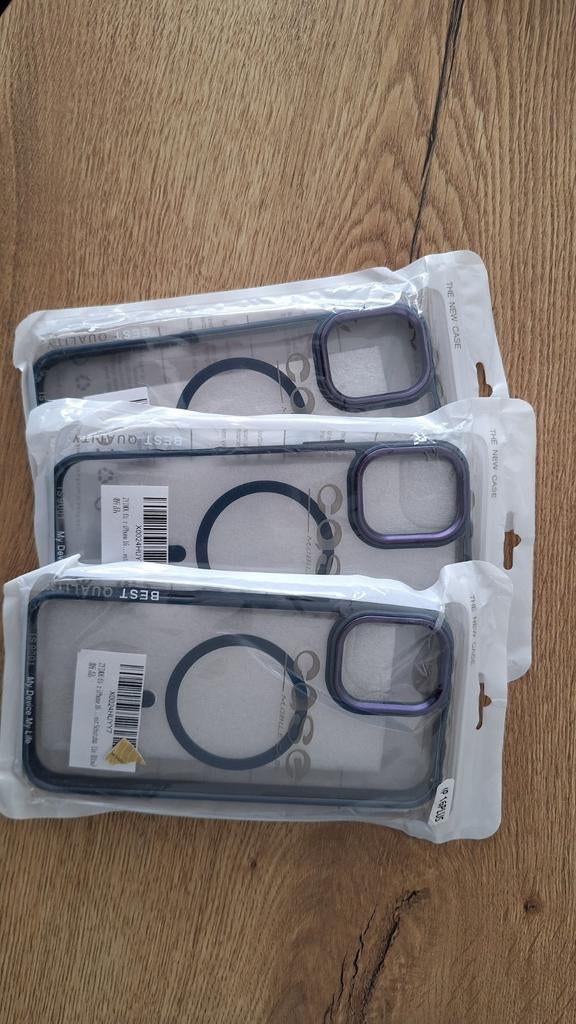 3x hoesjes voor iPhone 16 Plus, blauw, Telecommunicatie, Ophalen of Verzenden