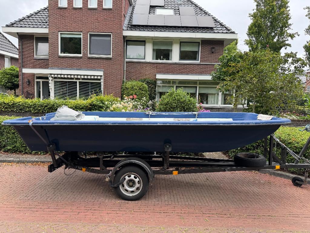 Carolina Skiff met kanteltrailer, Ophalen, Gebruikt, Tot 10 pk, 3 tot 6 meter