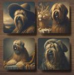 Briard Rembrandt stijl onderzetters met houder, Ophalen of Verzenden, Nieuw, Glas of Kopje