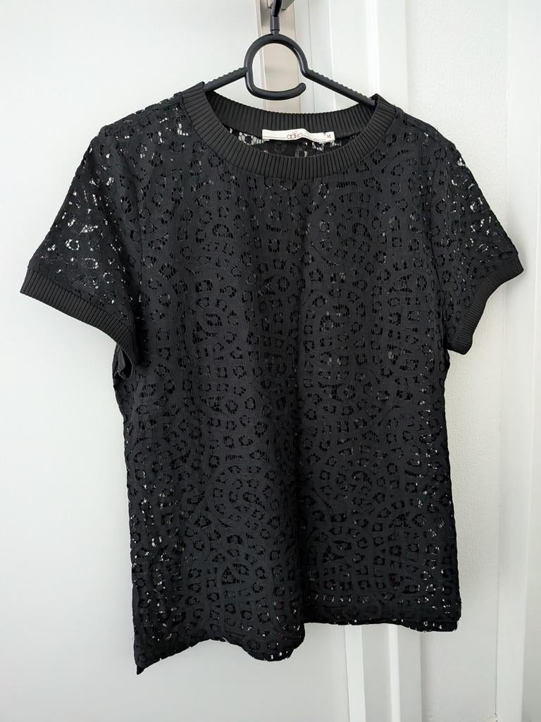 Aaiko top zwart kant M, Maat 38/40 (M), Aaiko, Zwart, Ophalen of Verzenden