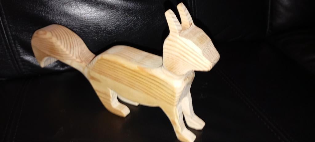 Eekhoorn ️, Houtsnijwerk, Minder dan 20 cm, Verzenden, Hout