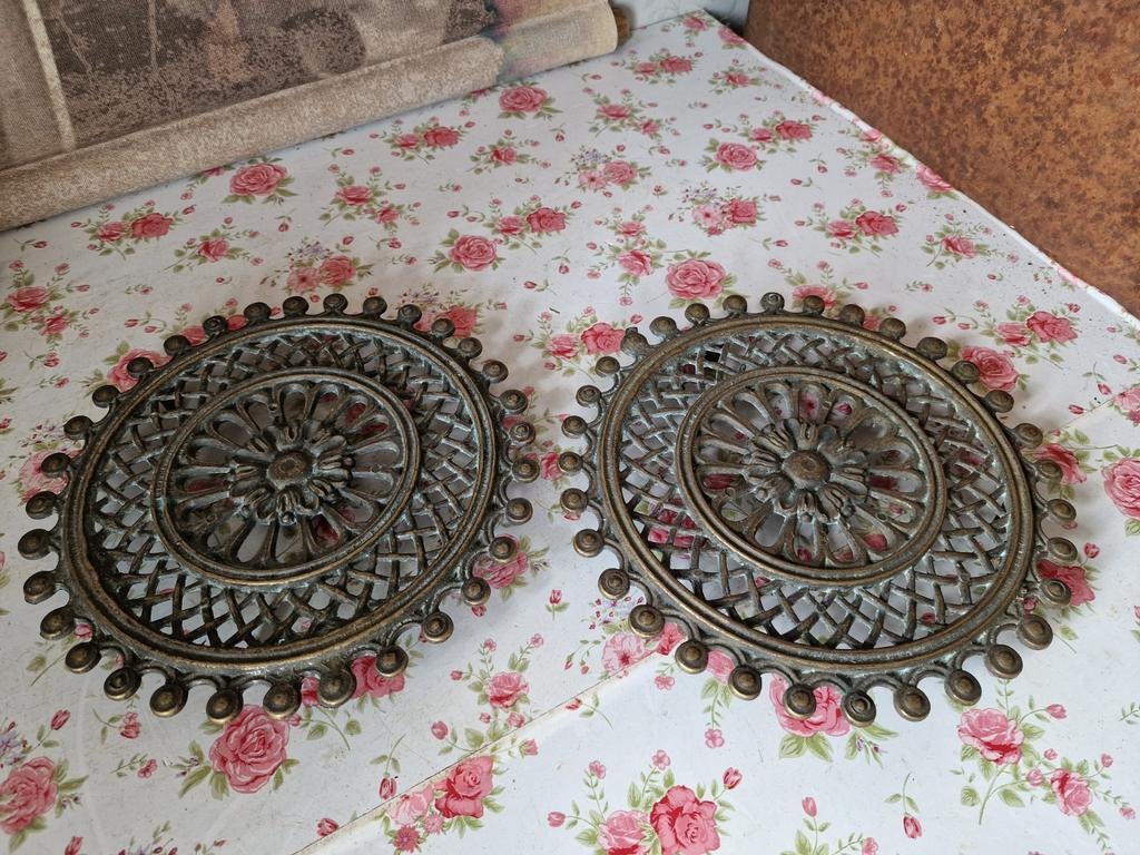 Oude koperen onderzetter, Ophalen of Verzenden