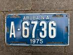 Te koop nummerplaat uit Aruba 1975, Verzamelen, Overige Verzamelen, Ophalen of Verzenden, Gebruikt