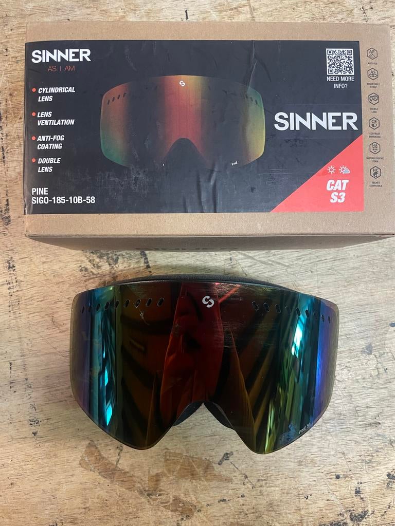 Sinner Pine Skibril, Overige typen, Maat 42/44 (L), M, Ophalen of Verzenden