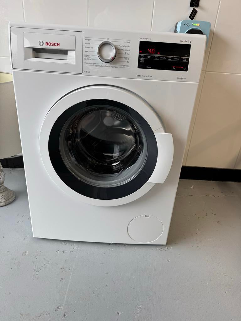 Bosch Serie 6 VarioPerfect Wasmachine 8 kg, 1200 tot 1600 toeren, 8 tot 10 kg, Ophalen of Verzenden, Zo goed als nieuw