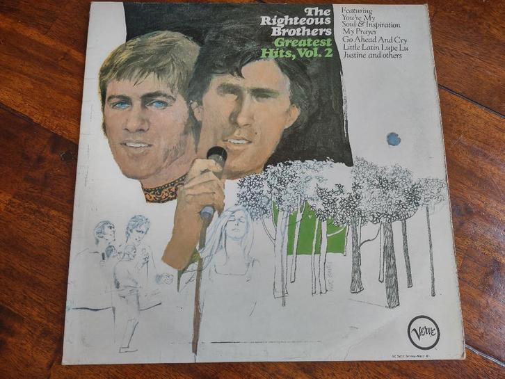 Lp - The Righteous Brothers - Greatest Hits Vol. 2, Cd's en Dvd's, Vinyl | Verzamelalbums, Zo goed als nieuw, Pop, 12 inch, Ophalen of Verzenden