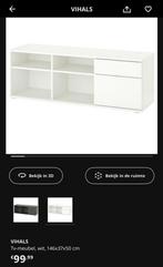 Witte IKEA Tv Meubel - Vihals, Ophalen, Kunststof, 100 tot 150 cm, Zo goed als nieuw