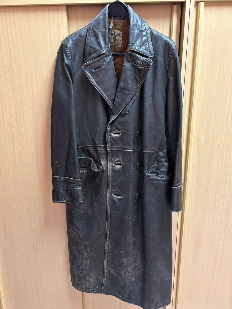 Leren jas authentiek, Ophalen, Nieuw, Maat 52/54 (L), Bruin