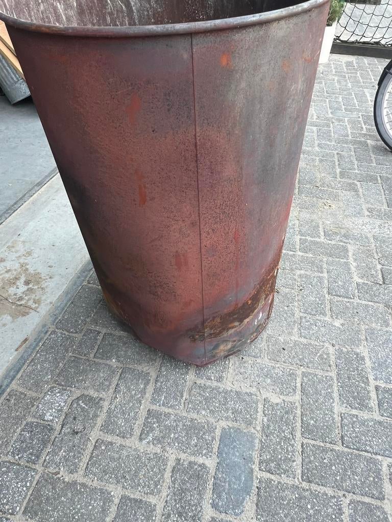 Vuurton /Stookton / plantenbak / oliedrum, Ophalen of Verzenden, Zo goed als nieuw, Rond, Kunststof