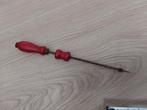 Antieke handboor met rood houten handvat, Ophalen of Verzenden, Gebruikt