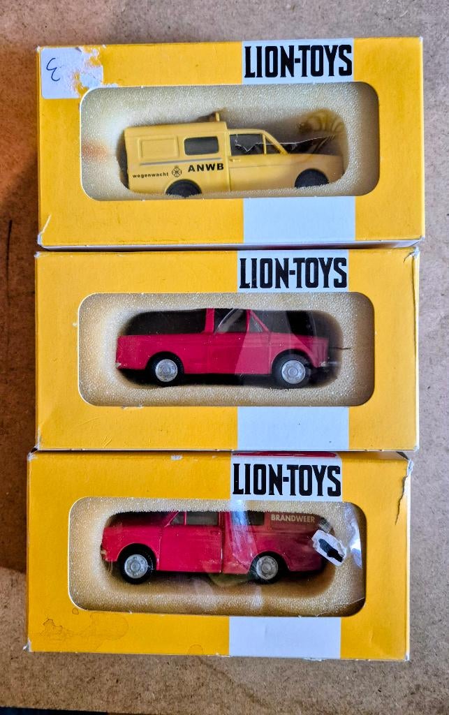 3 x DAF van Lion-Toys nieuw in originele verpakking, Hobby en Vrije tijd, Modelauto's | 1:43, Ophalen of Verzenden, Nieuw, Auto