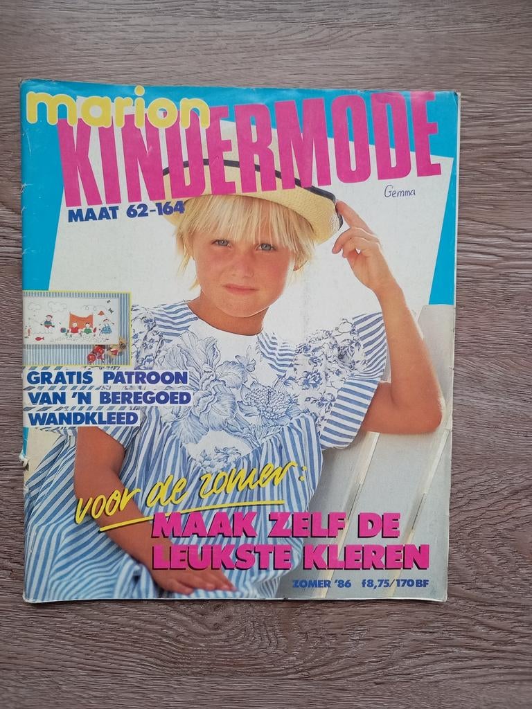 Marion Kindermode Zomer 1986, Hobby en Vrije tijd, Kledingpatronen, Ophalen of Verzenden, Gebruikt, Kind, Marion