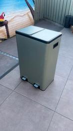 Pedaalemmer 60 liter met 2 vakken, Huis en Inrichting, Woonaccessoires | Prullenbakken, Ophalen, Overige materialen, Gebruikt