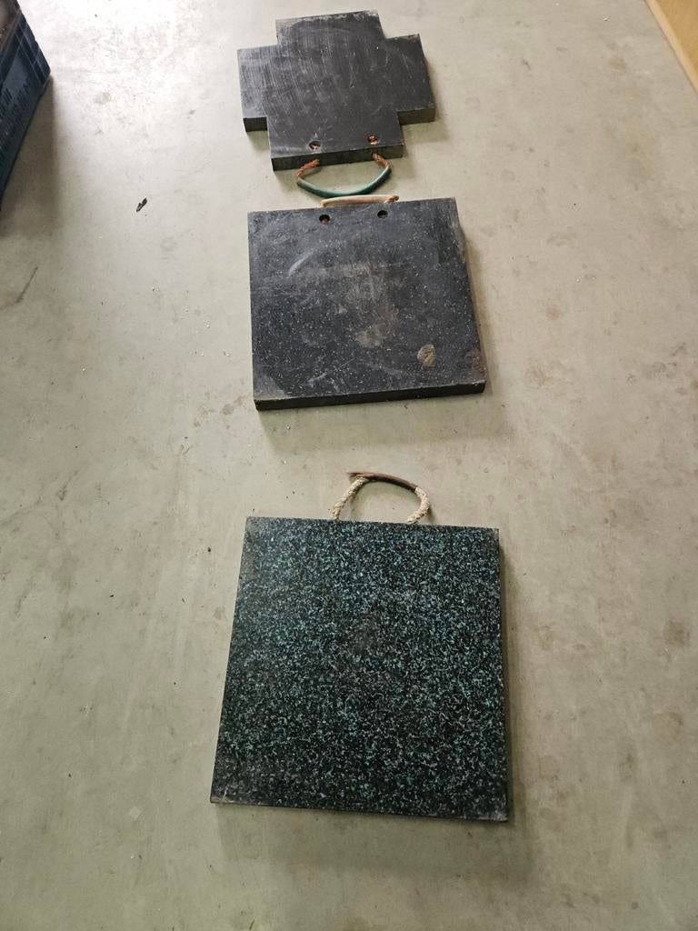 Stempelplaten stempel platen  3 stuks, Ophalen