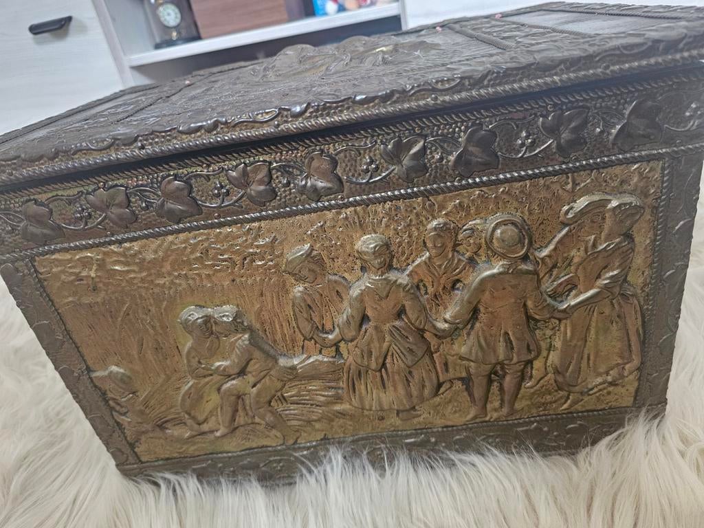 Koperen kist, Antiek en Kunst, Antiek | Koper en Brons, Ophalen, Koper