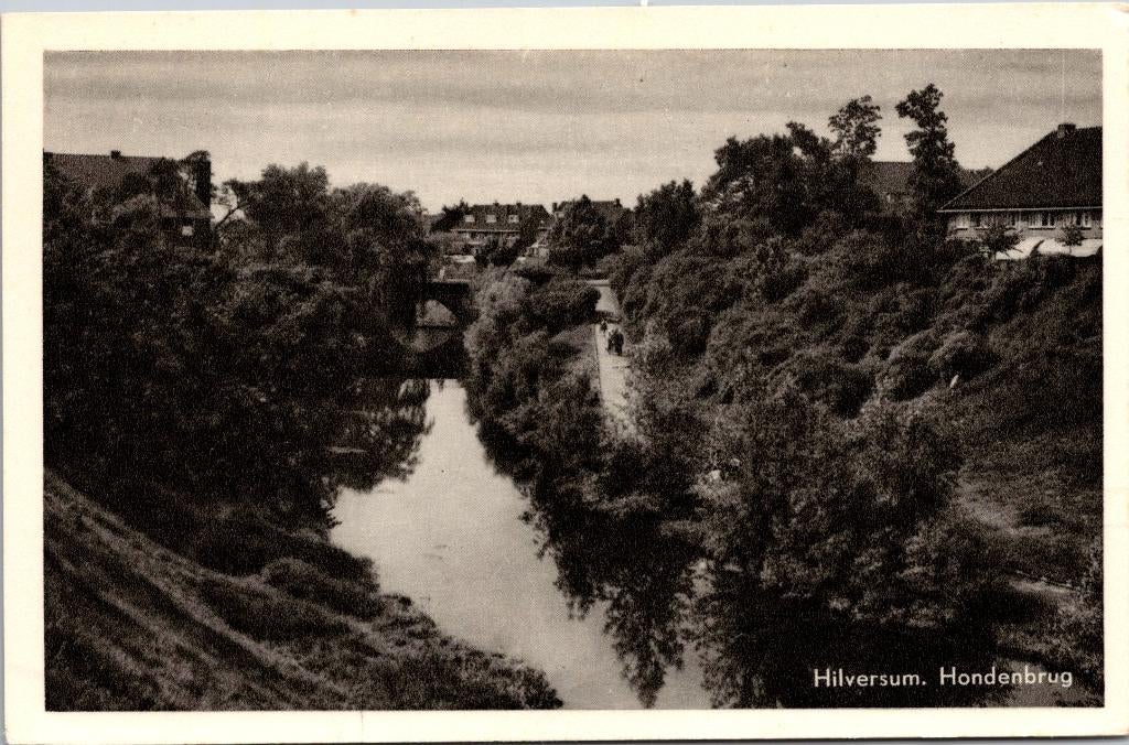 Hilversum - Hondenbrug, Verzamelen, Verzenden, 1940 tot 1960, Ongelopen, Noord-Holland