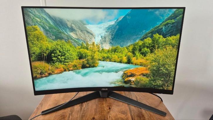 ASUS TUF Gaming VG32VQ1B | 31.5 Inch WQHD Curved Monitor, Computers en Software, Monitoren, Zo goed als nieuw, 151 t/m 200 Hz