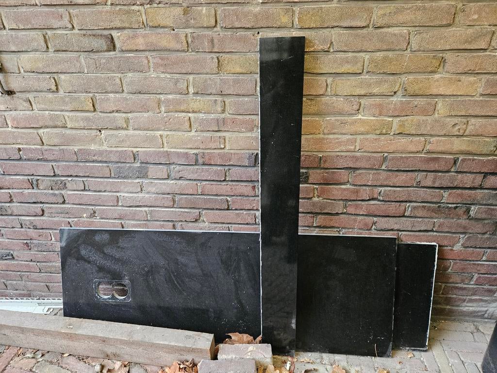 Zwart marmeren aanrechtblad platen, Ophalen