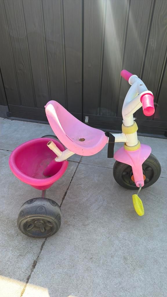 Smoby fietsje, Ophalen, Gebruikt, Duwstang