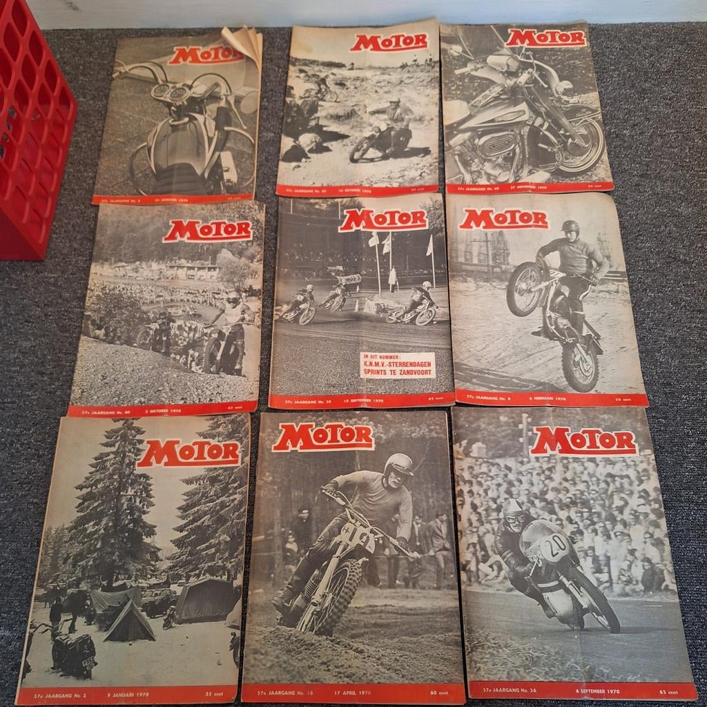 Motor 27 stuks oude magazines, Boeken, Motoren, Ophalen of Verzenden, Gelezen