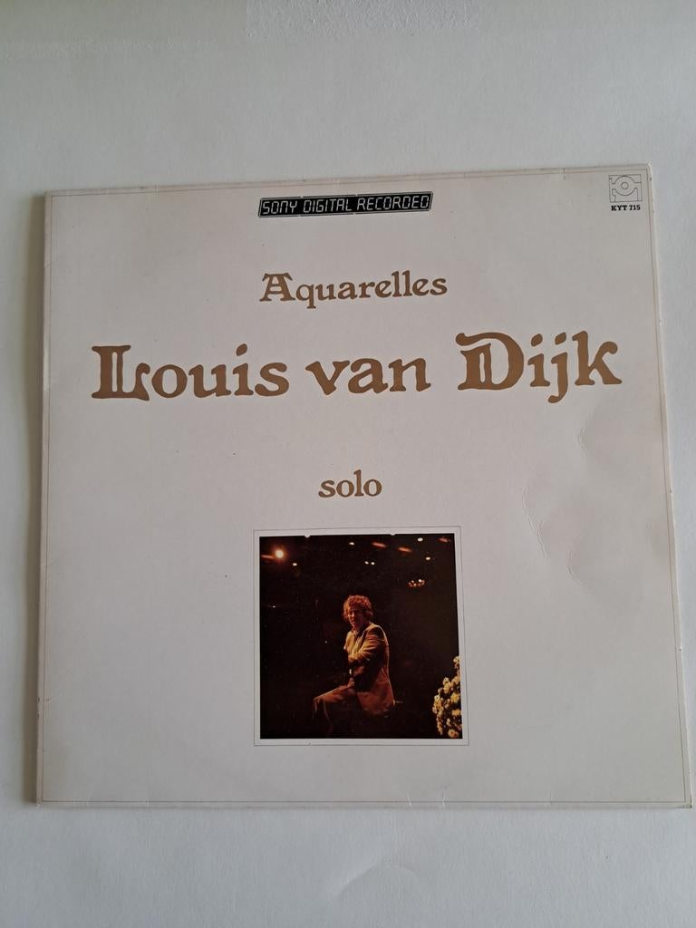 Louis van Dijk - Aquarelles solo LP, Ophalen of Verzenden