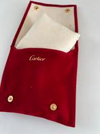 Cartier travel watch pouch rood suède zo goed als nieuw, Ophalen of Verzenden, Zo goed als nieuw, Overige materialen, Overige merken