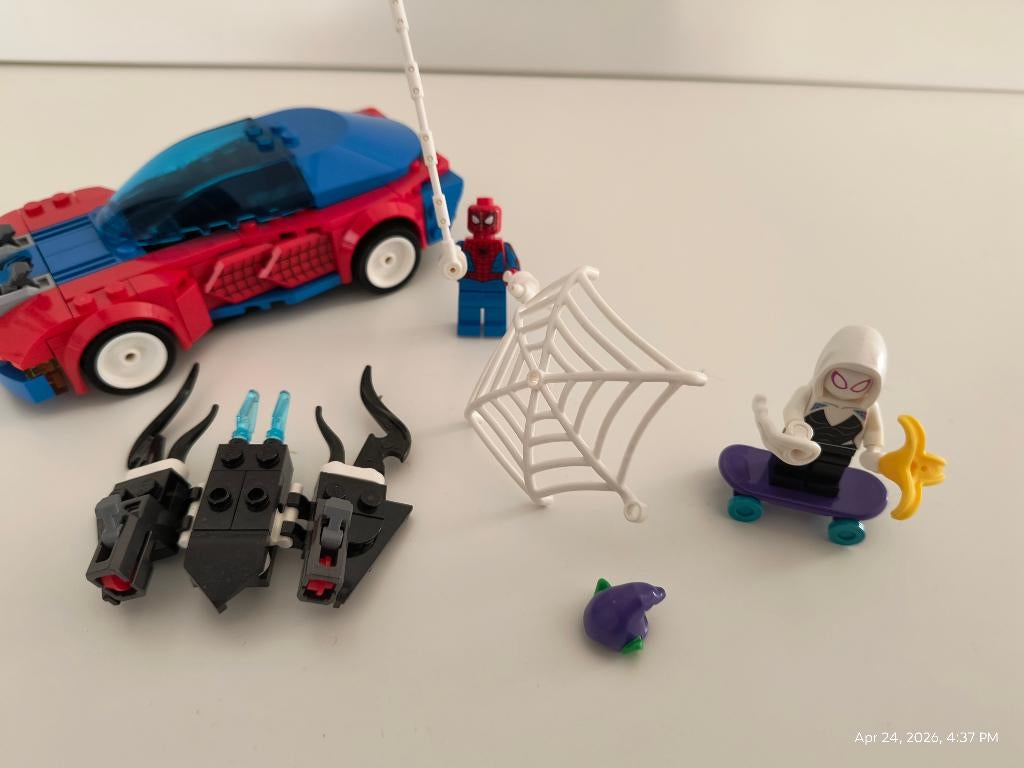 LEGO Spider-Man 76279 racewagen en Venom Green Goblin, Ophalen of Verzenden, Zo goed als nieuw, Complete set, Lego