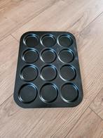 Bakplaat met 12 ronde vormen., Ophalen of Verzenden, Zo goed als nieuw, Bakvorm
