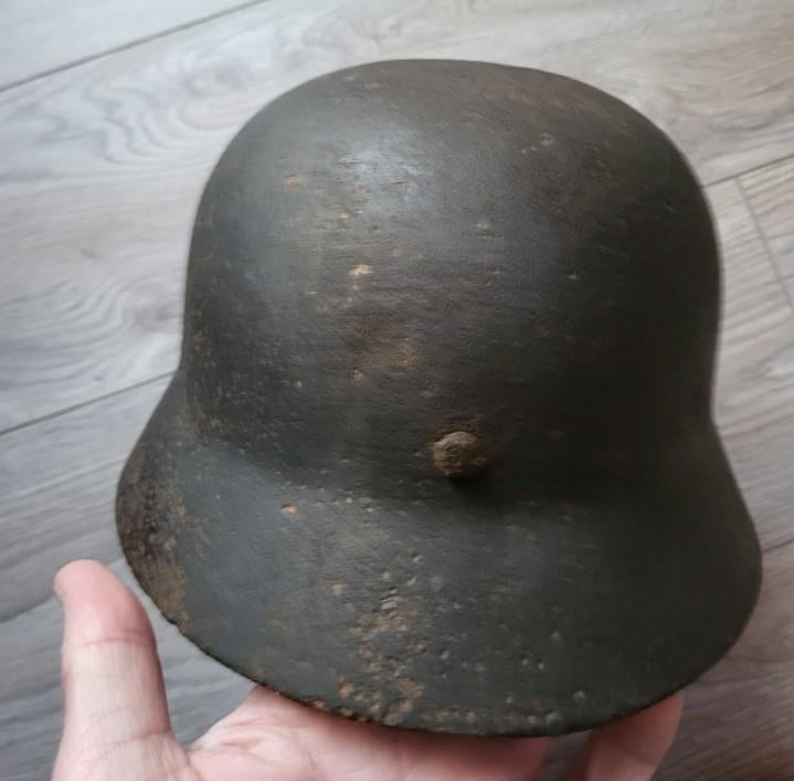 Duitse WW2 Elite Helm - Grondvondst Jaren '80, Ophalen of Verzenden, Landmacht, Duitsland, Helm of Baret